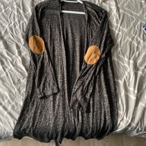 Cardigan with elbow covers